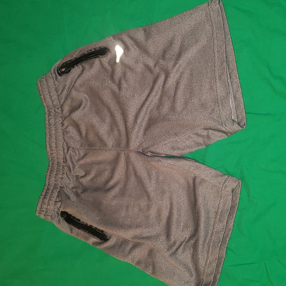Pony Athletic Shorts With Zippered Pockets Size Large Grey